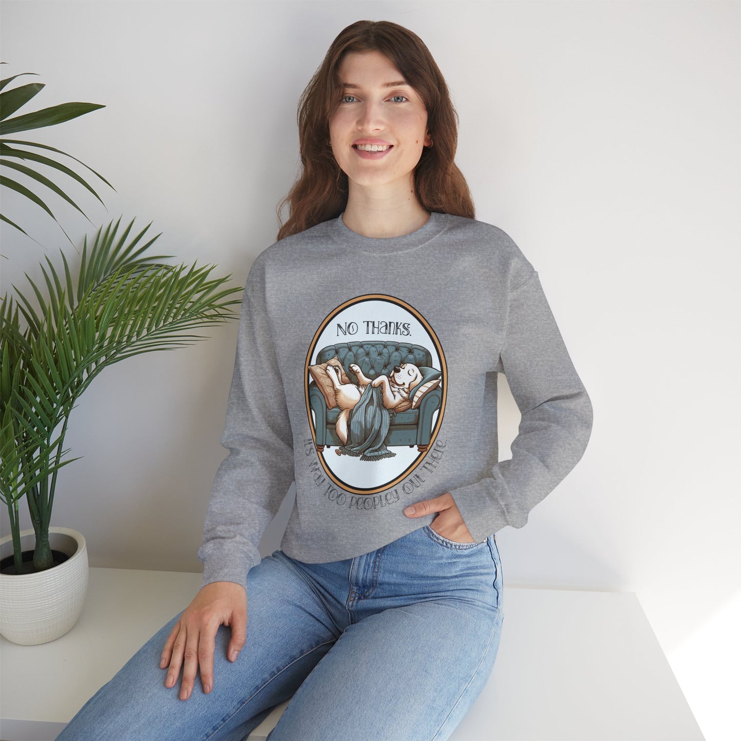 No Thanks Unisex Crewneck Sweatshirt