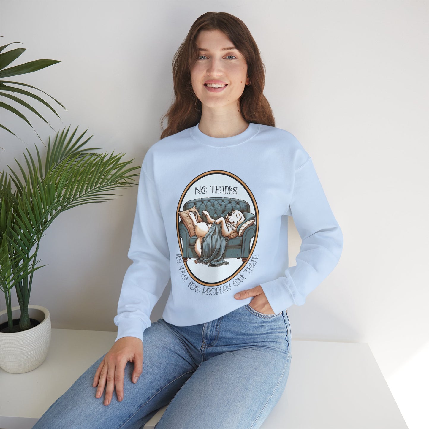 No Thanks Unisex Crewneck Sweatshirt