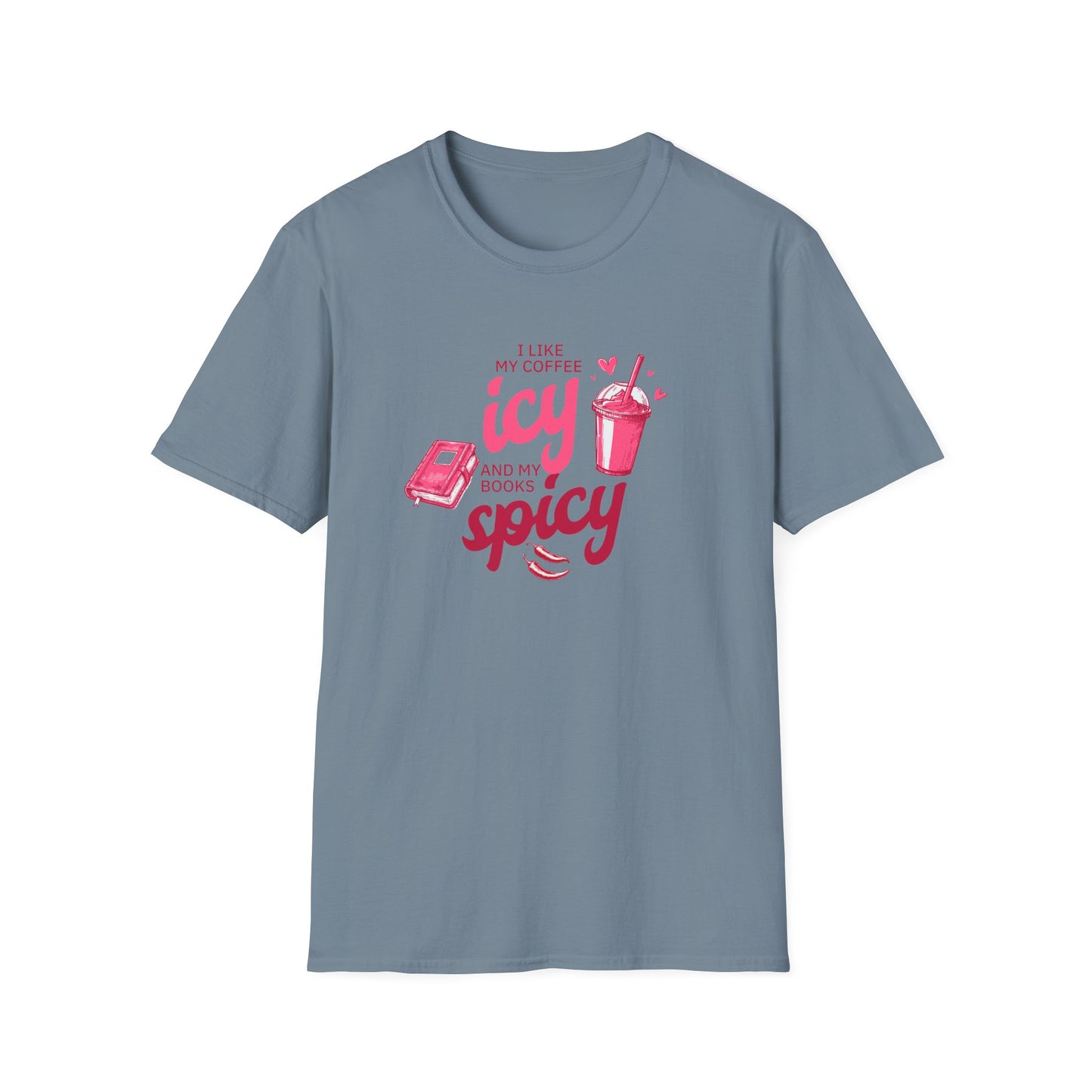 Icy Coffee & Spicy Book Lover Unisex T-Shirt