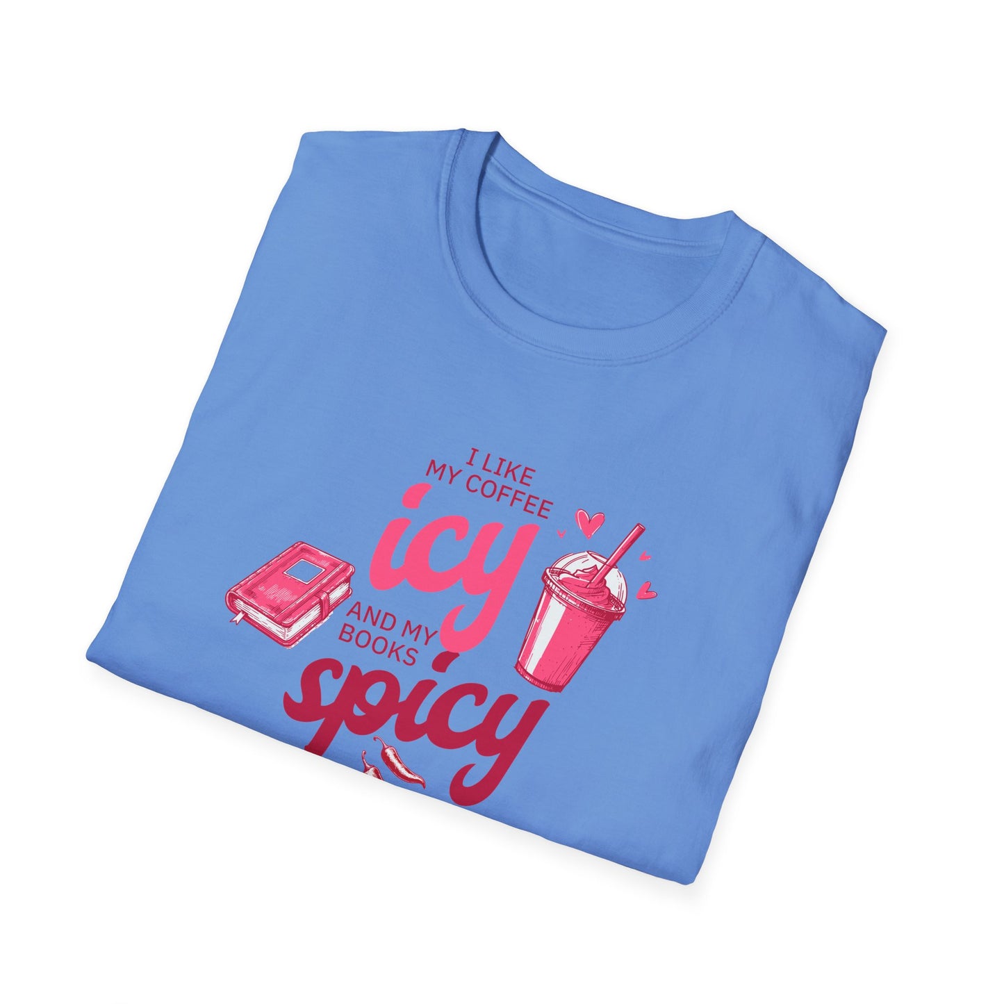 Icy Coffee & Spicy Book Lover Unisex T-Shirt
