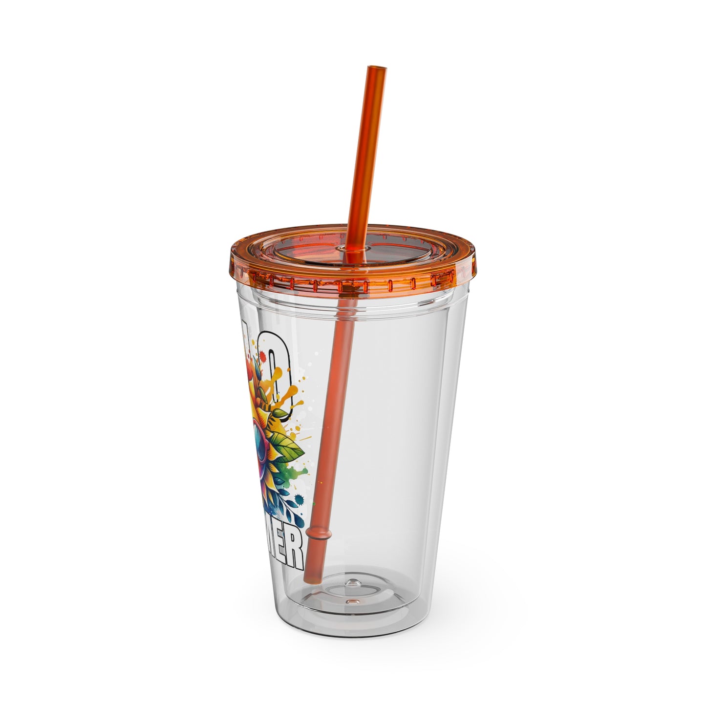 Hello Summer 16oz Insulated Tumbler with Straw