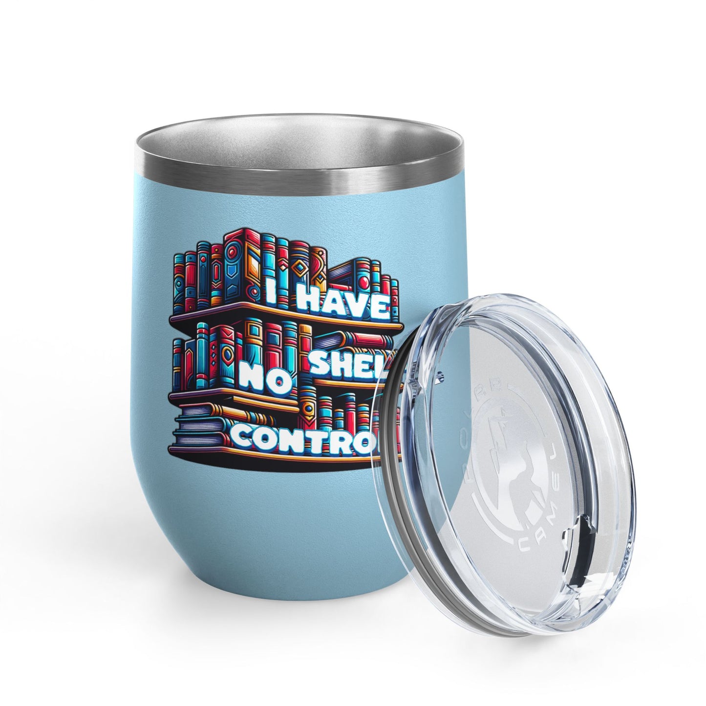 No Shelf Control 12oz Insulated Wine Tumbler