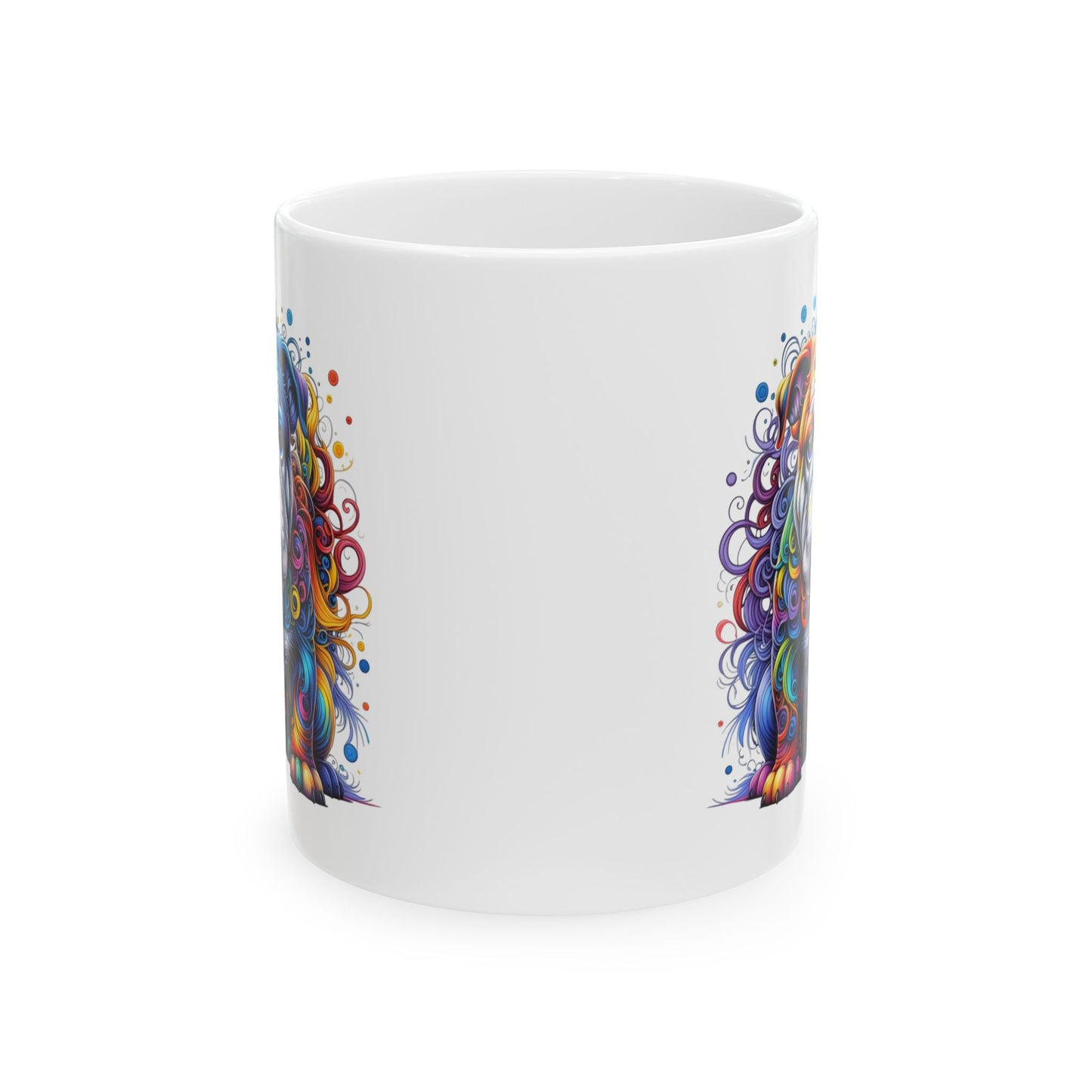 Colorful Bulldog Ceramic Mug