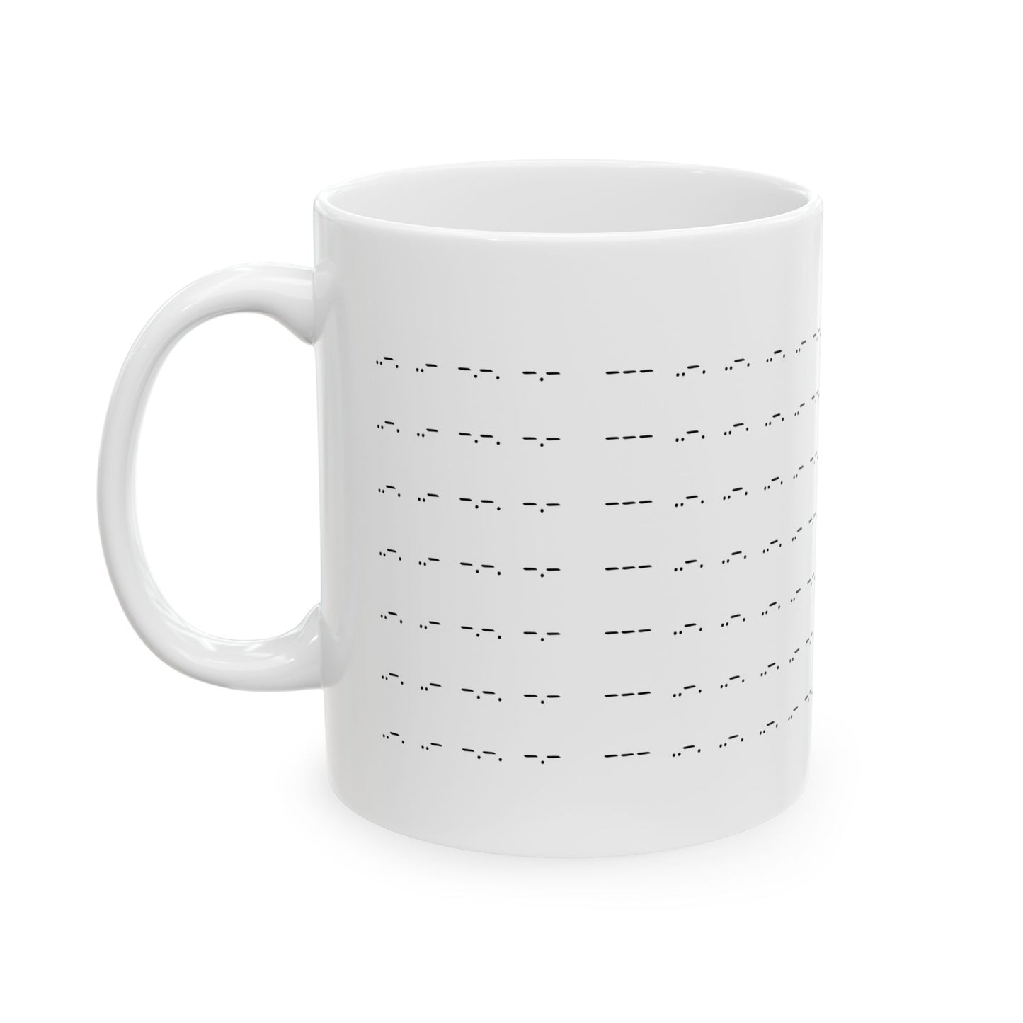 "Tap Tap Nope" Morse Code Ceramic Mug