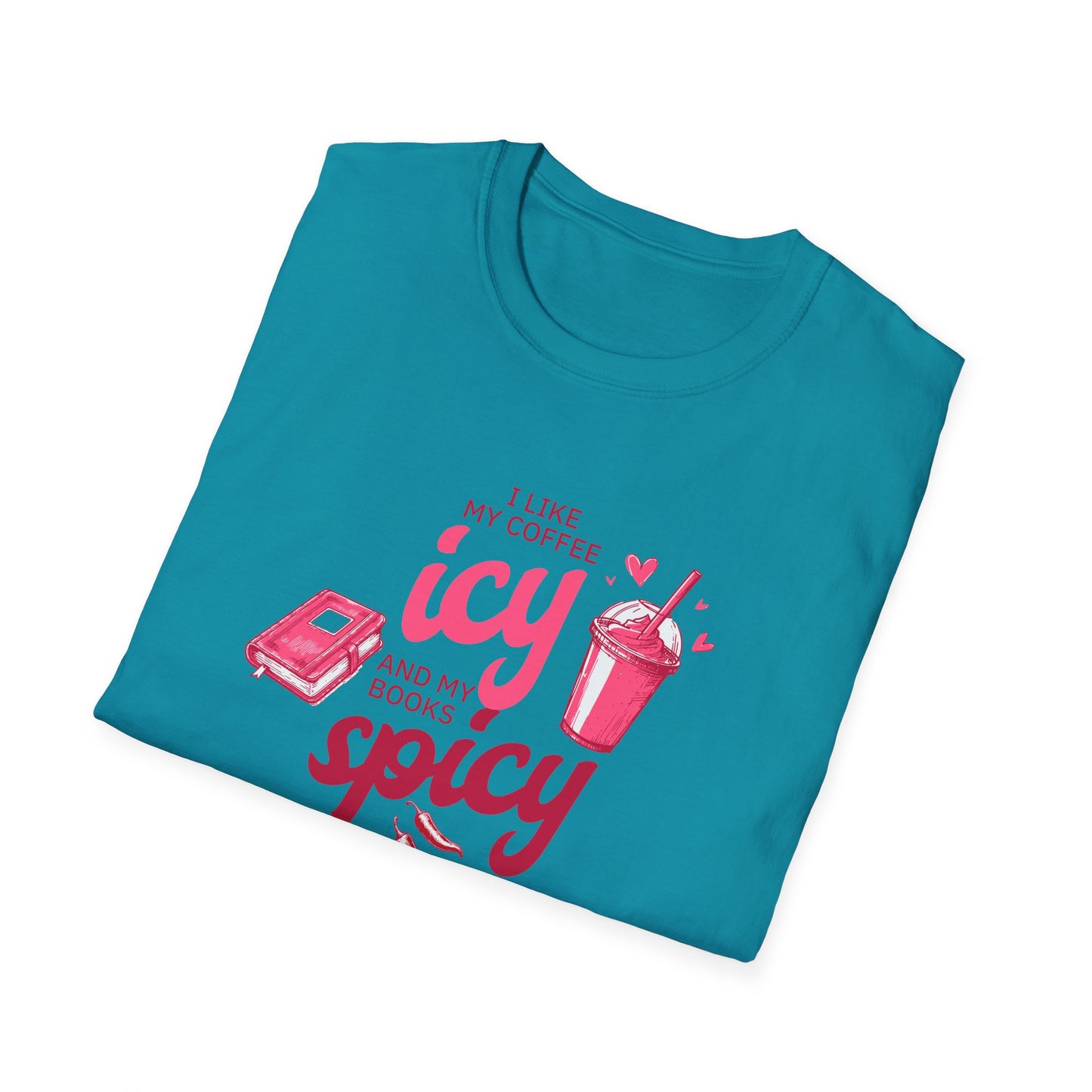 Icy Coffee & Spicy Book Lover Unisex T-Shirt