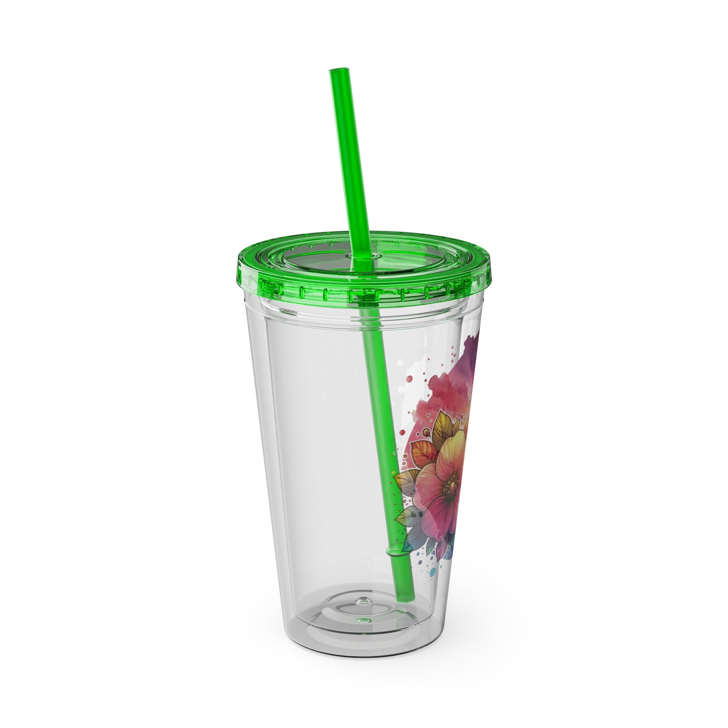 Bloom Without Apology 16oz. Insulated Tumbler with Straw