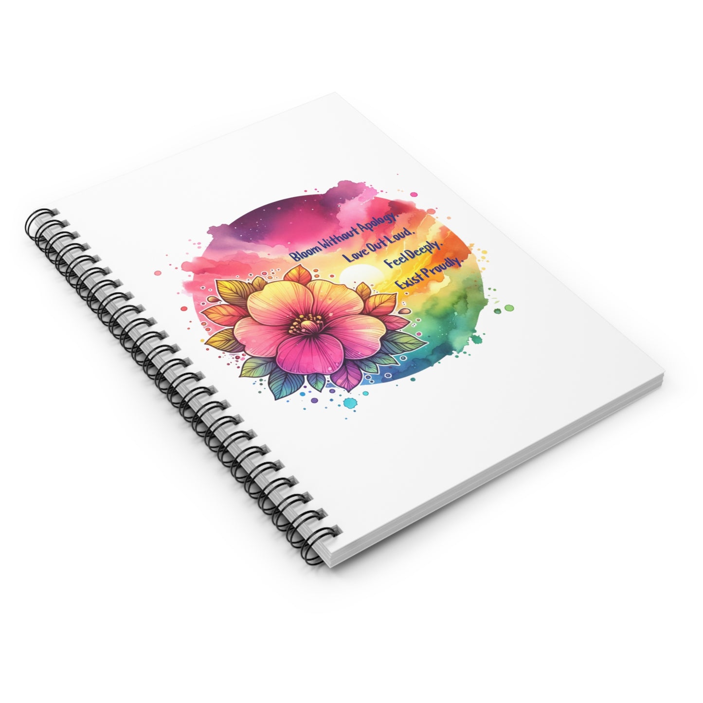 Bloom Without Apology Spiral Journal Notebook