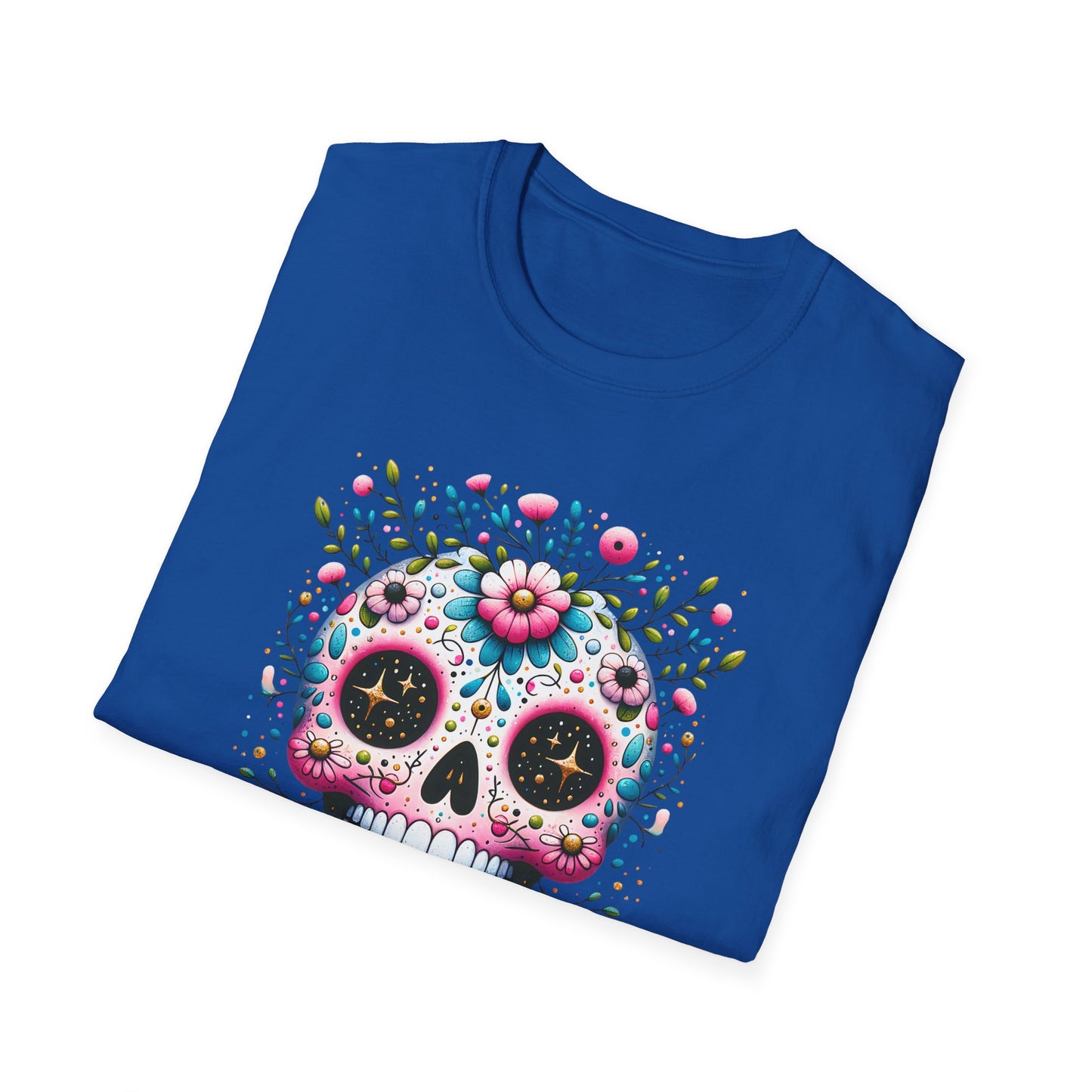 Floral Sugar Skull Unisex Graphic T-Shirt