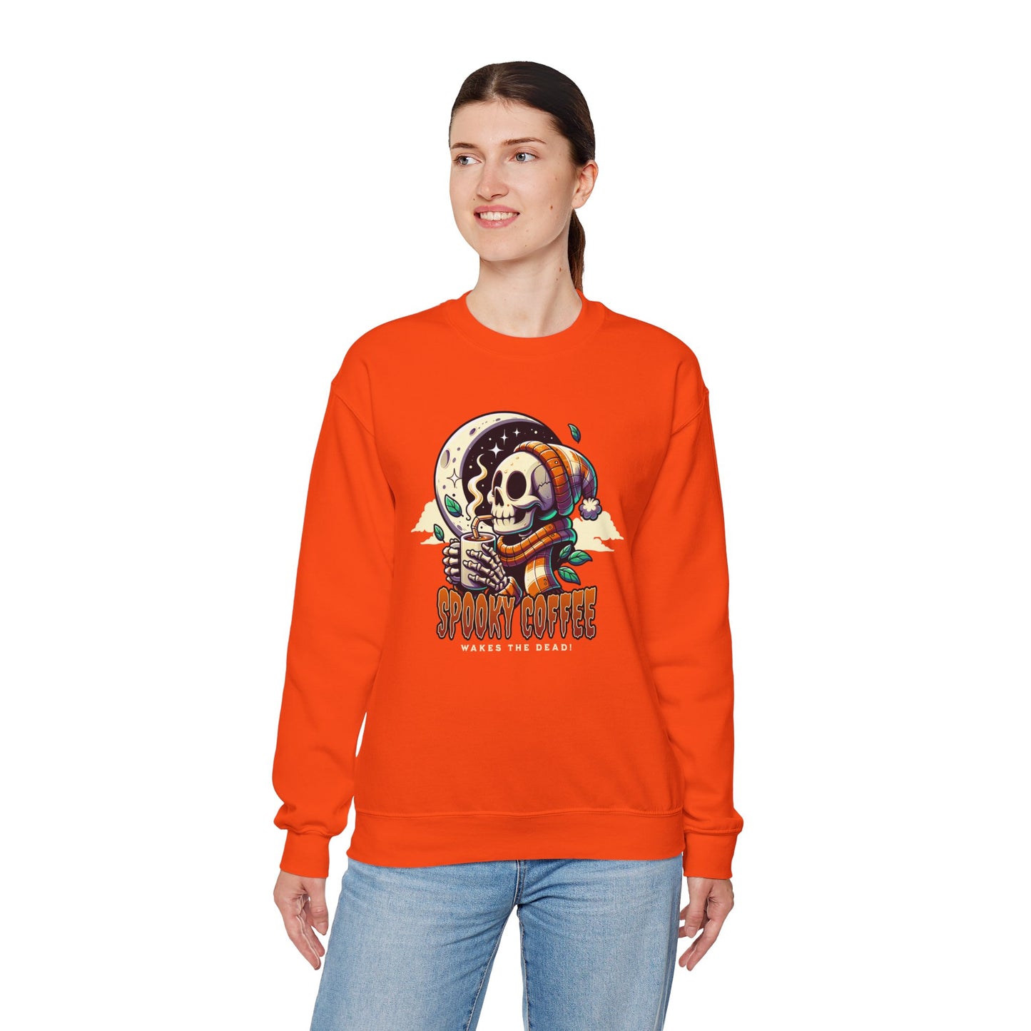Spooky Coffee Crewneck Sweatshirt