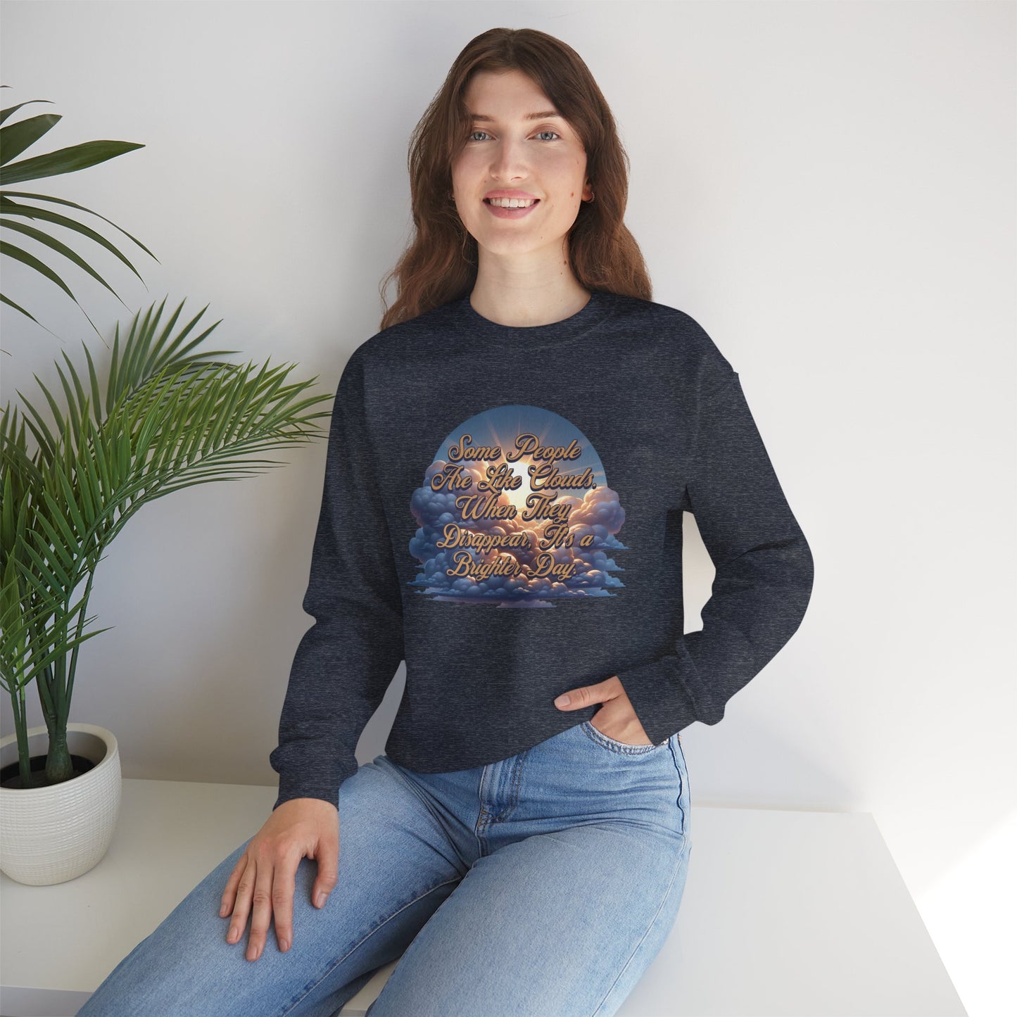Cloudy People Unisex Crewneck Sweatshirt