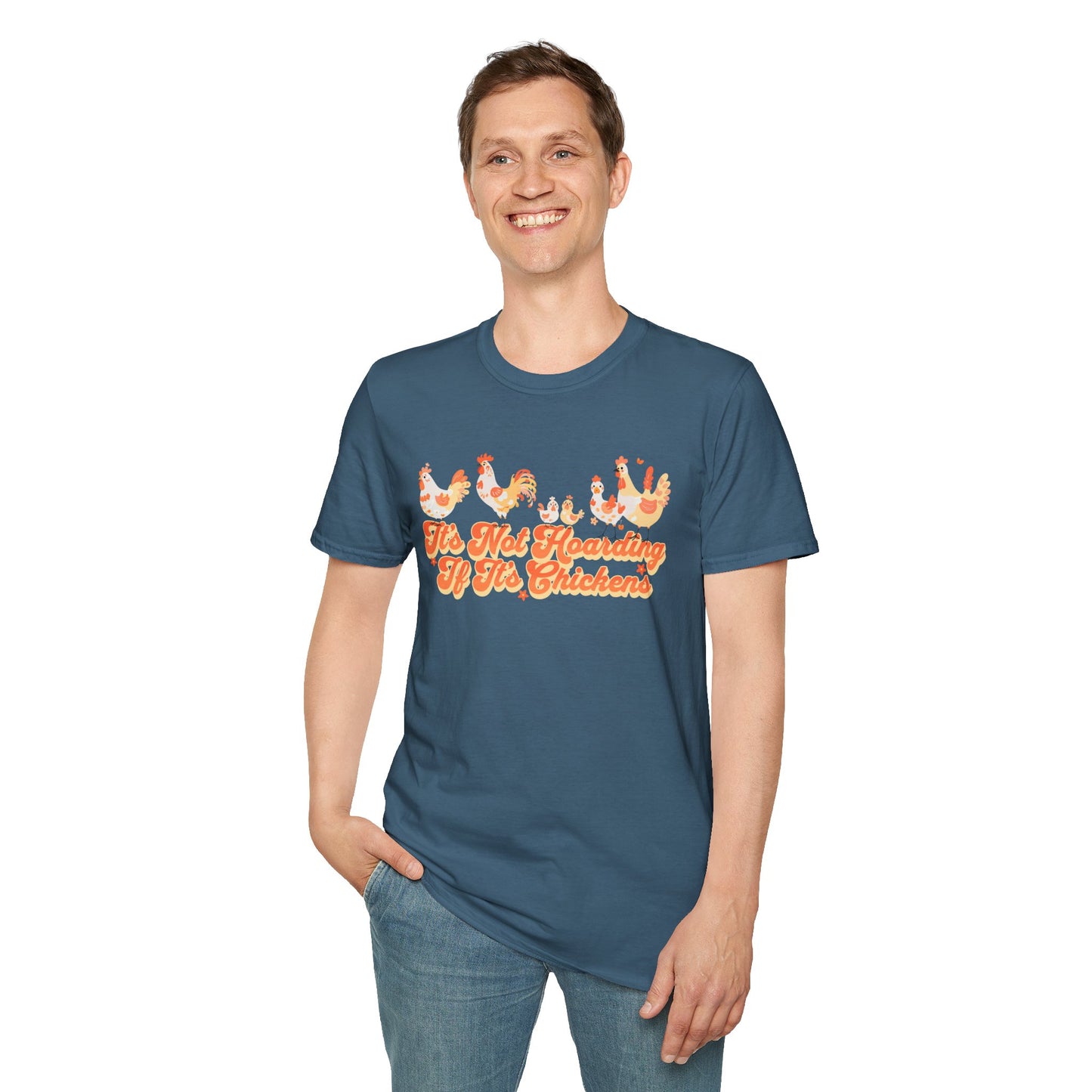 It's Not Hoarding If It's Chickens Unisex Graphic T-Shirt