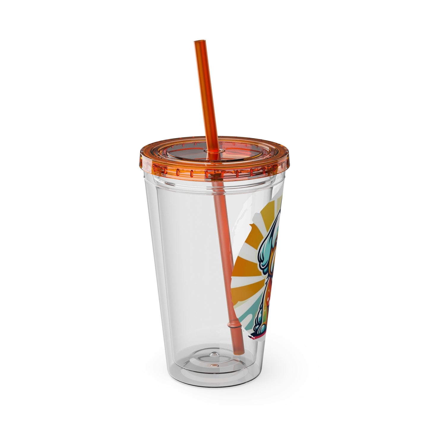 Shih Tzu 16oz. Insulated Tumbler with Straw