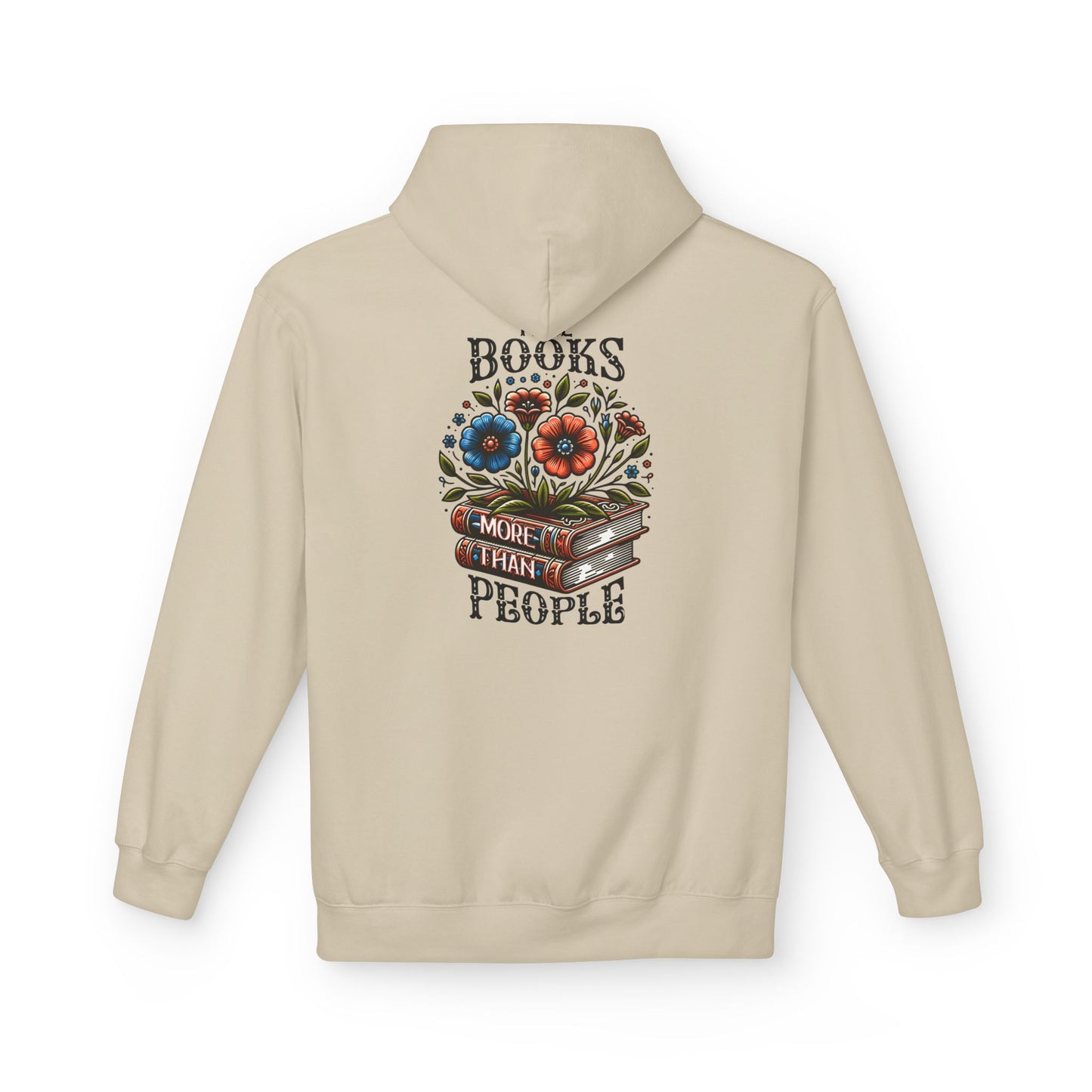 Books More Than People Unisex Hooded Sweatshirt