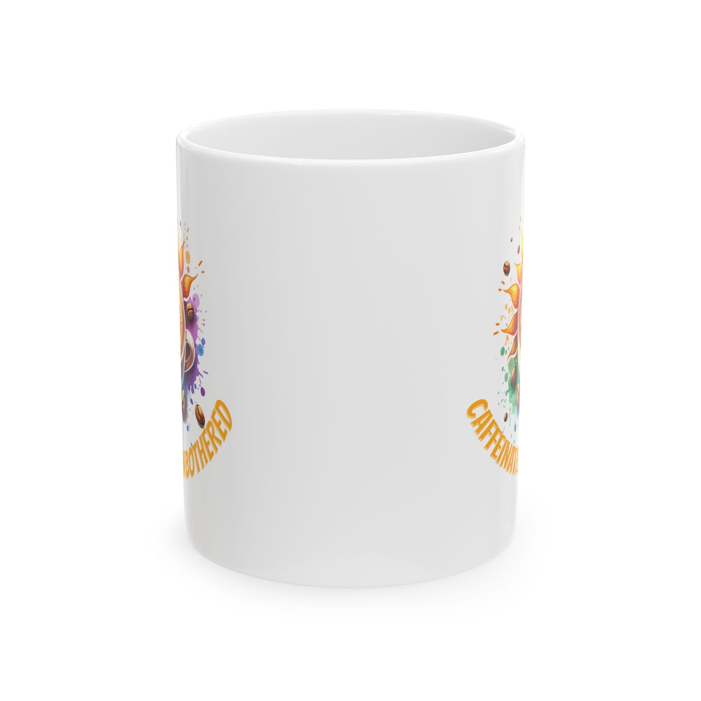 Caffeinated & Unbothered Ceramic Mug