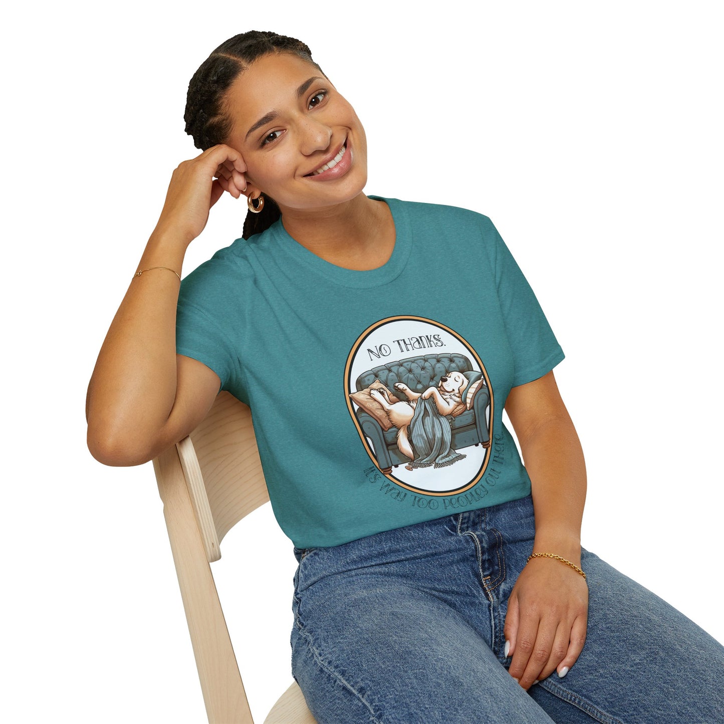 Way Too Peopley Out There Unisex Graphic T-Shirt