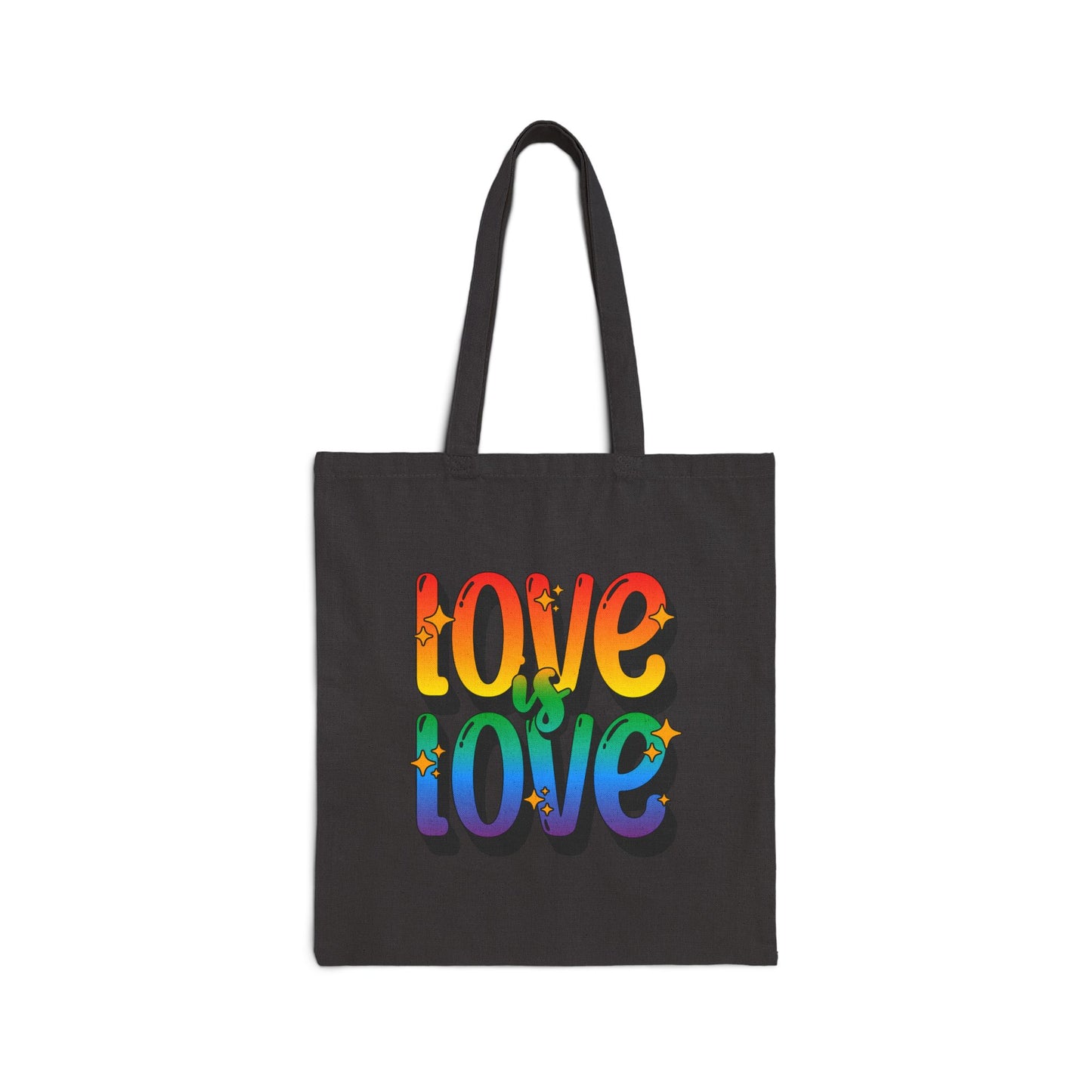 Love is Love Rainbow Canvas Tote Bag