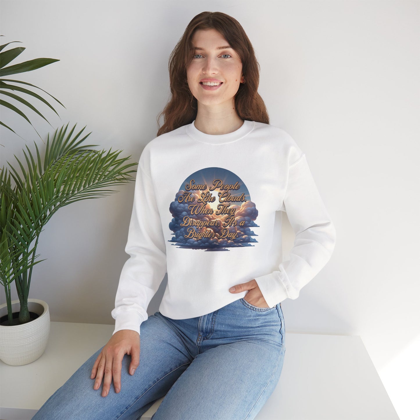 Cloudy People Unisex Crewneck Sweatshirt