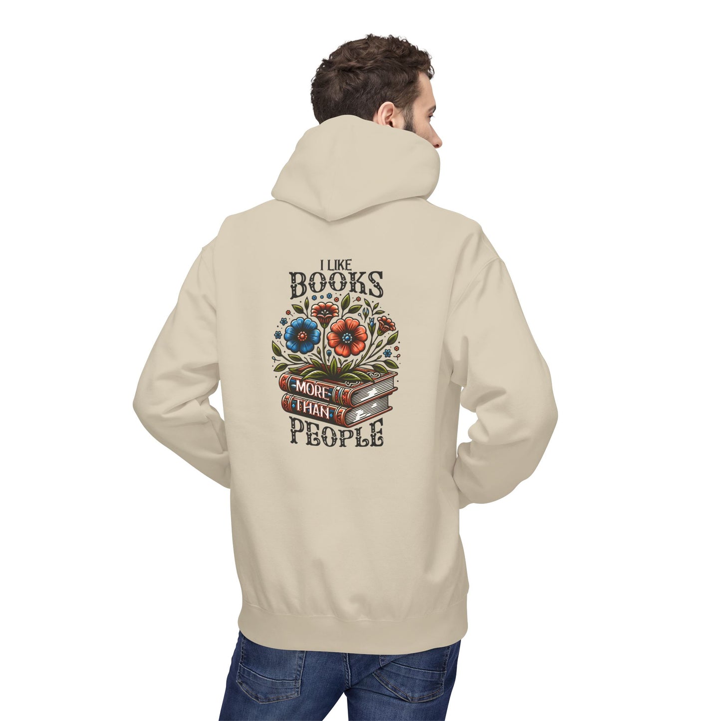 Books More Than People Unisex Hooded Sweatshirt