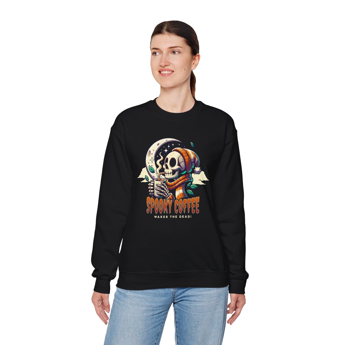 Spooky Coffee Crewneck Sweatshirt