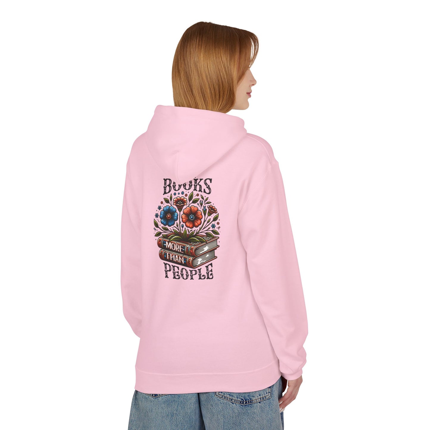 Books More Than People Unisex Hooded Sweatshirt