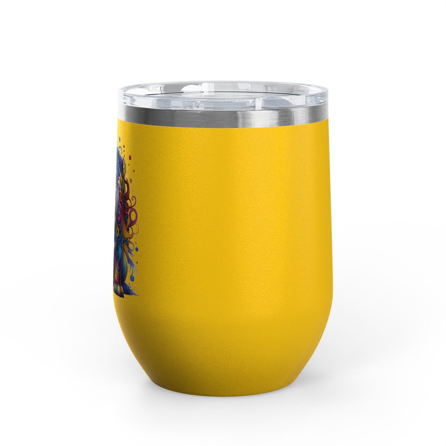 Colorful Bulldog 12oz. Insulated Wine Tumbler