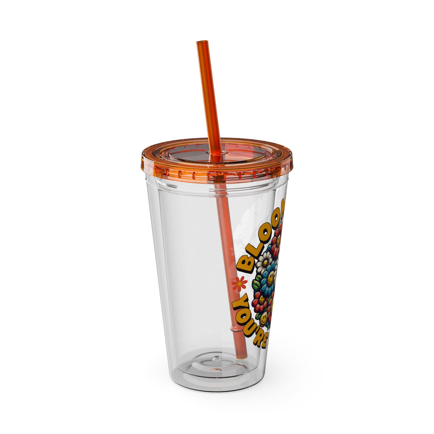 Bloom Where You’re Planted 16oz Insulated Tumbler with Straw