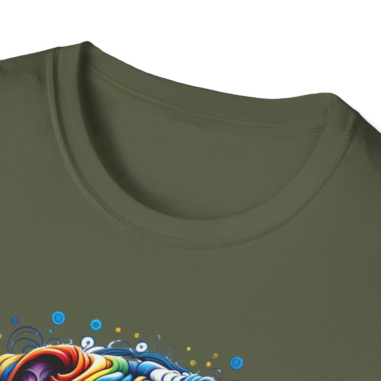 Colorful Bulldog Unisex Graphic Tee