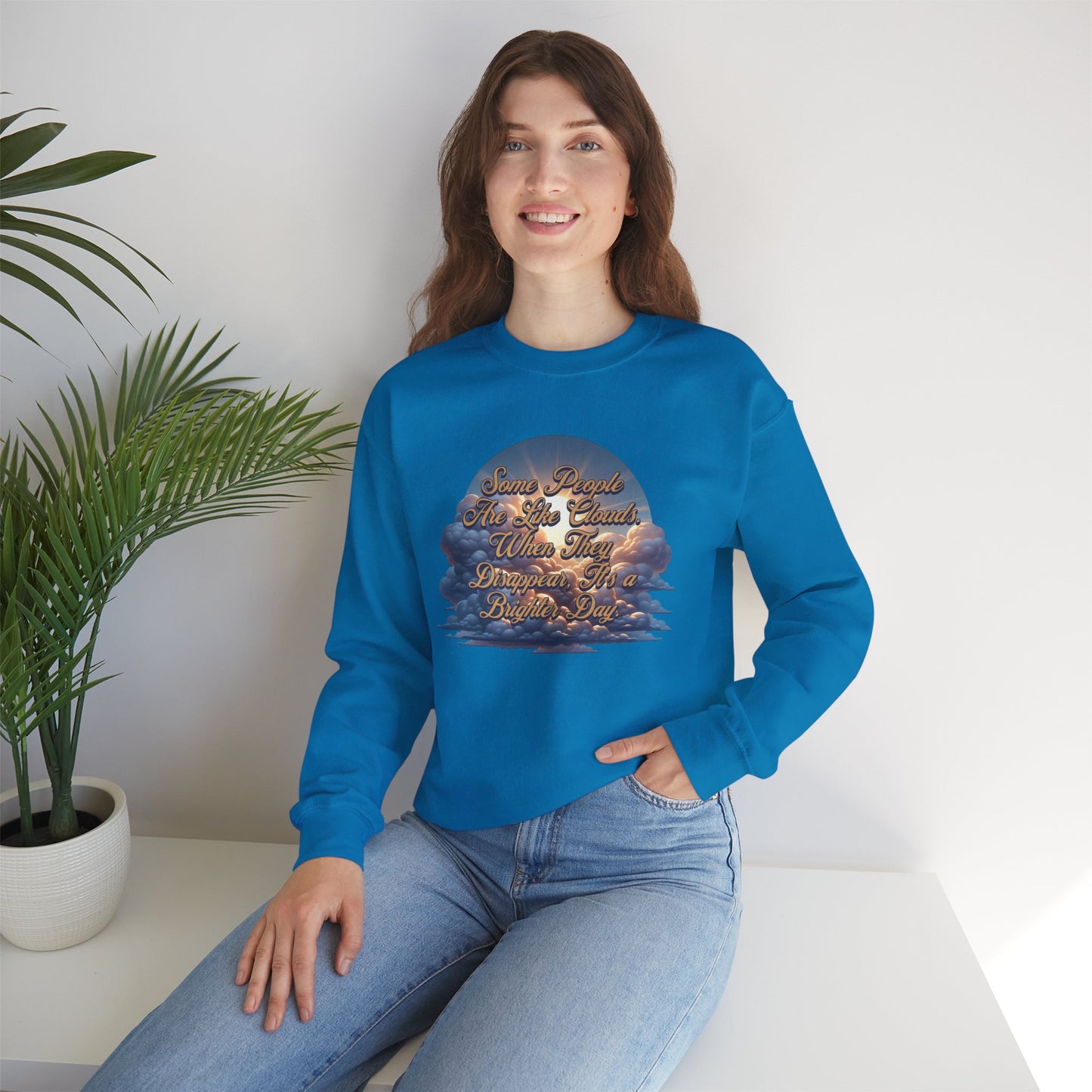 Cloudy People Unisex Crewneck Sweatshirt
