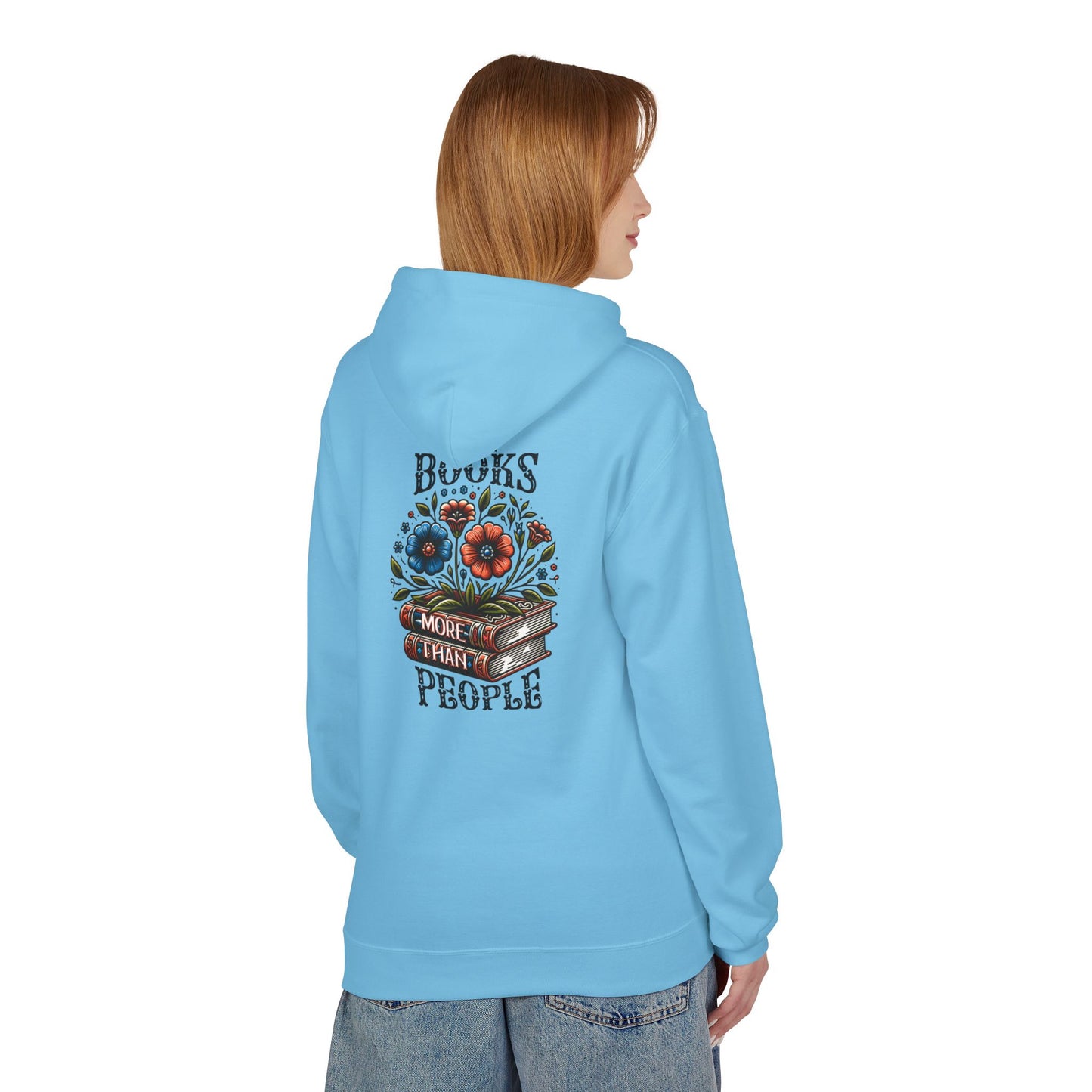 Books More Than People Unisex Hooded Sweatshirt