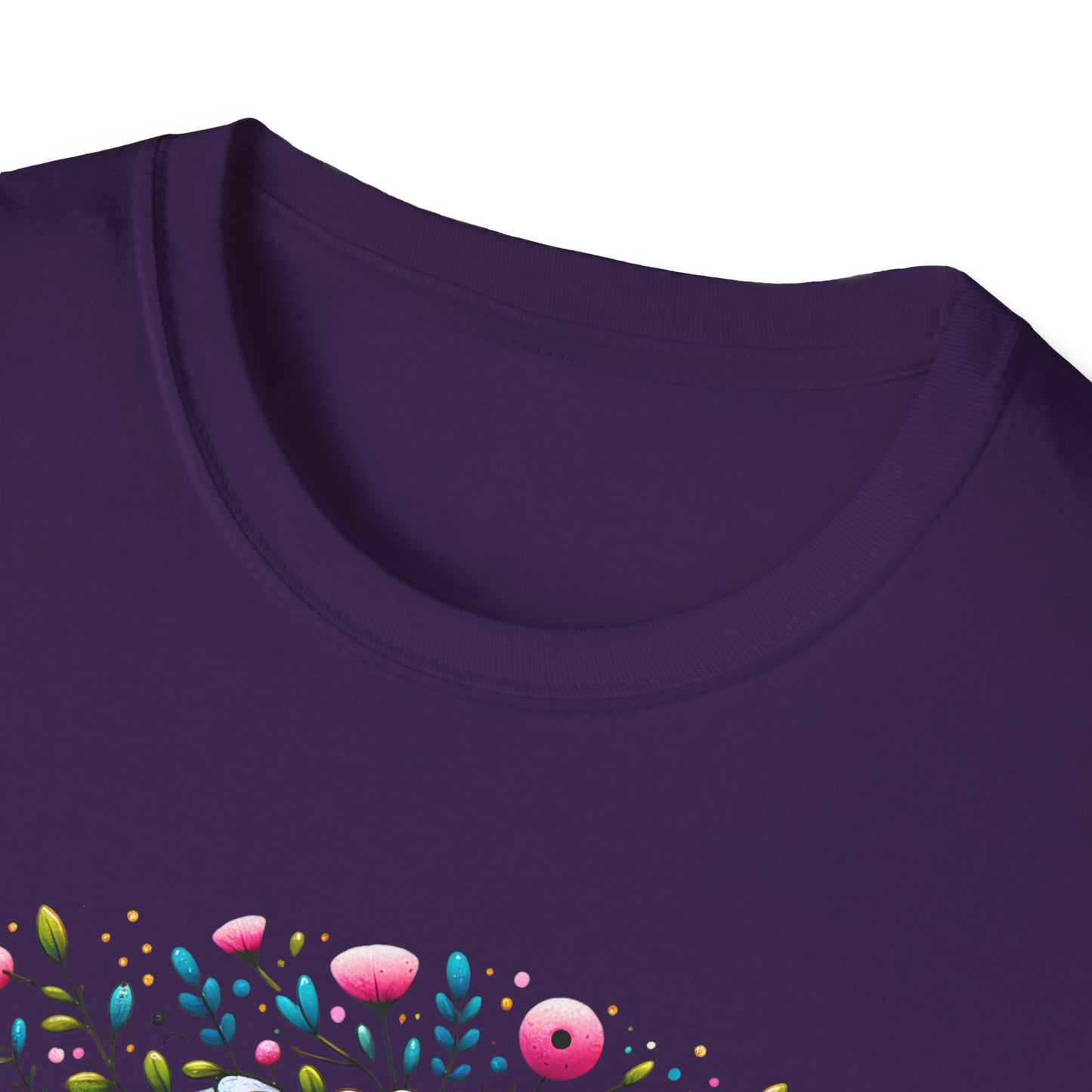 Floral Sugar Skull Unisex Graphic T-Shirt