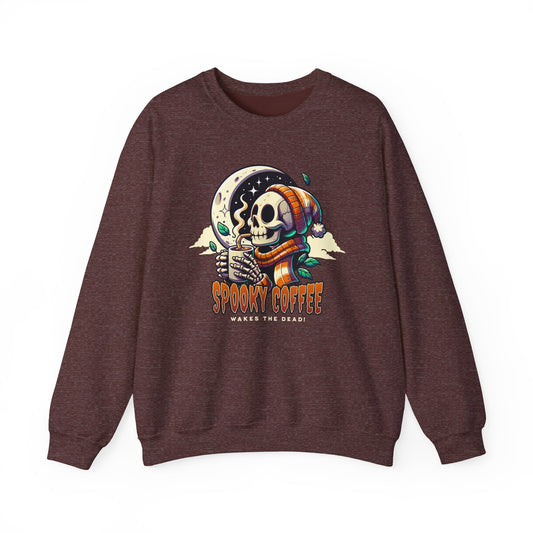 Spooky Coffee Crewneck Sweatshirt