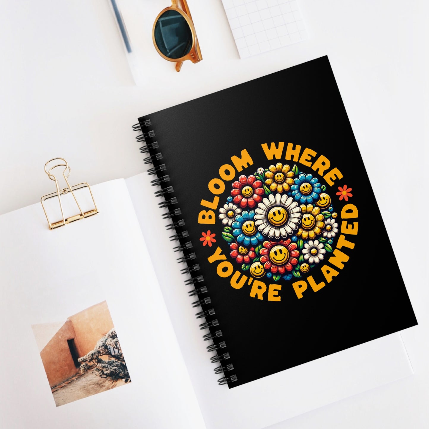 Bloom Where You're Planted Spiral Journal Notebook