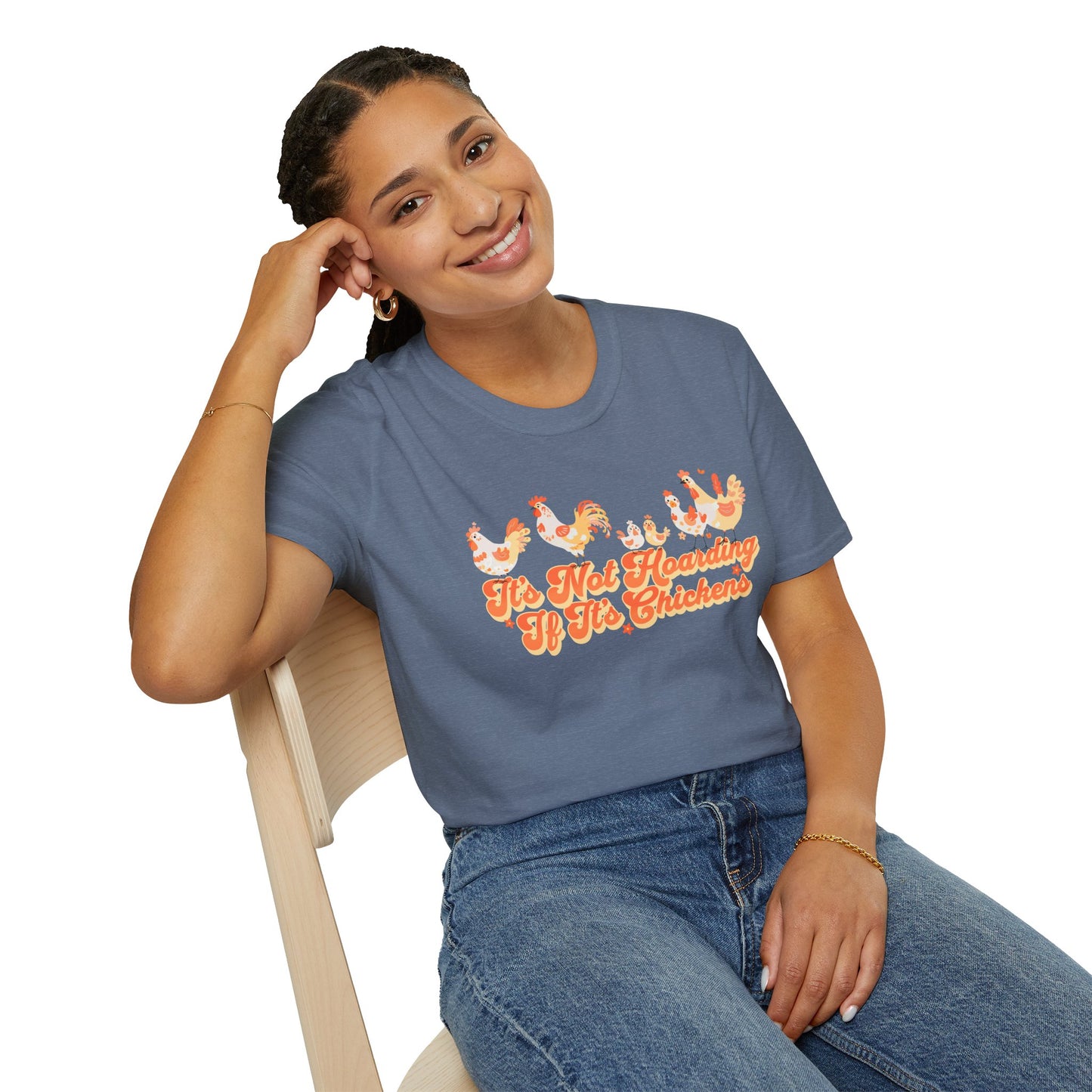 It's Not Hoarding If It's Chickens Unisex Graphic T-Shirt