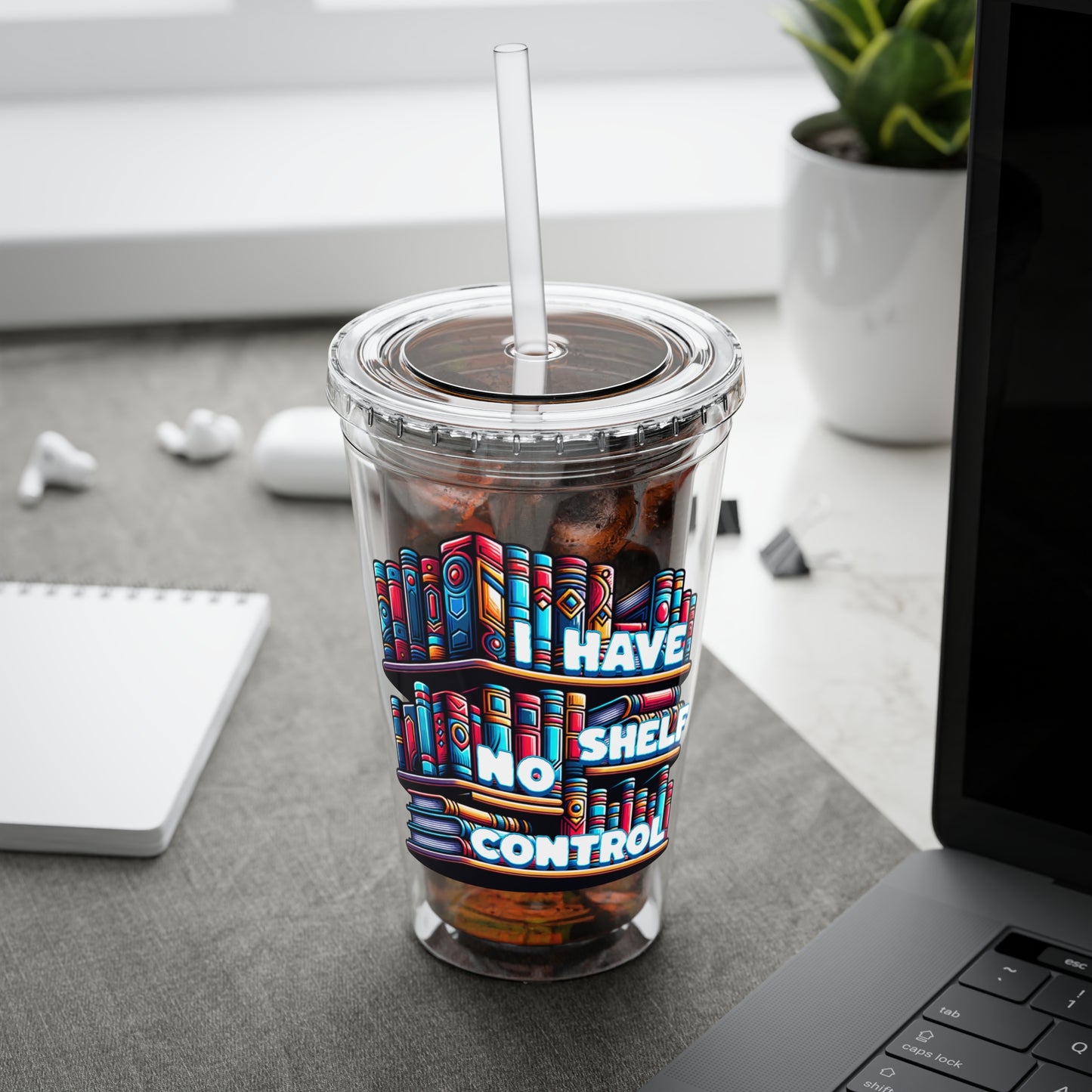 No Shelf Control 16oz Insulated Tumbler with Straw