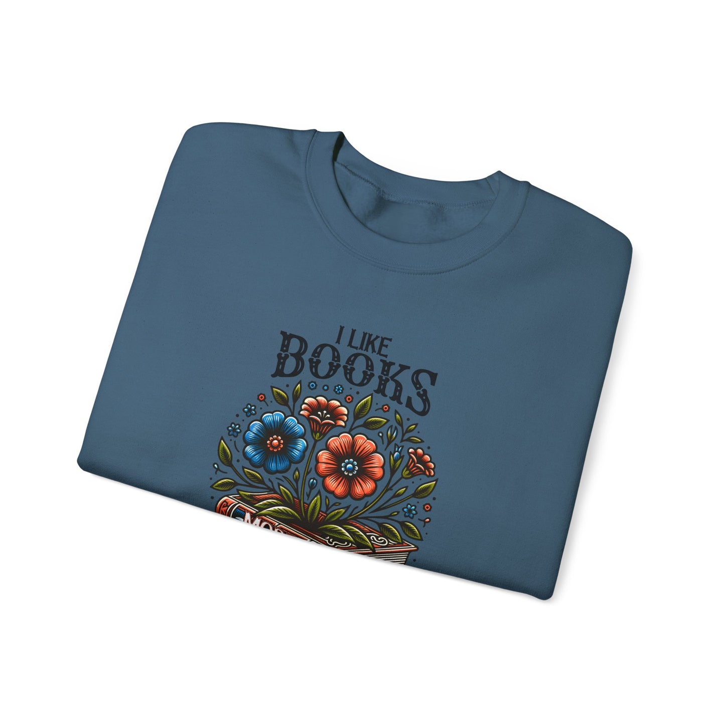 Books More Than People Crewneck Sweatshirt