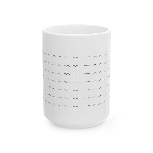 "Tap Tap Nope" Morse Code Ceramic Mug