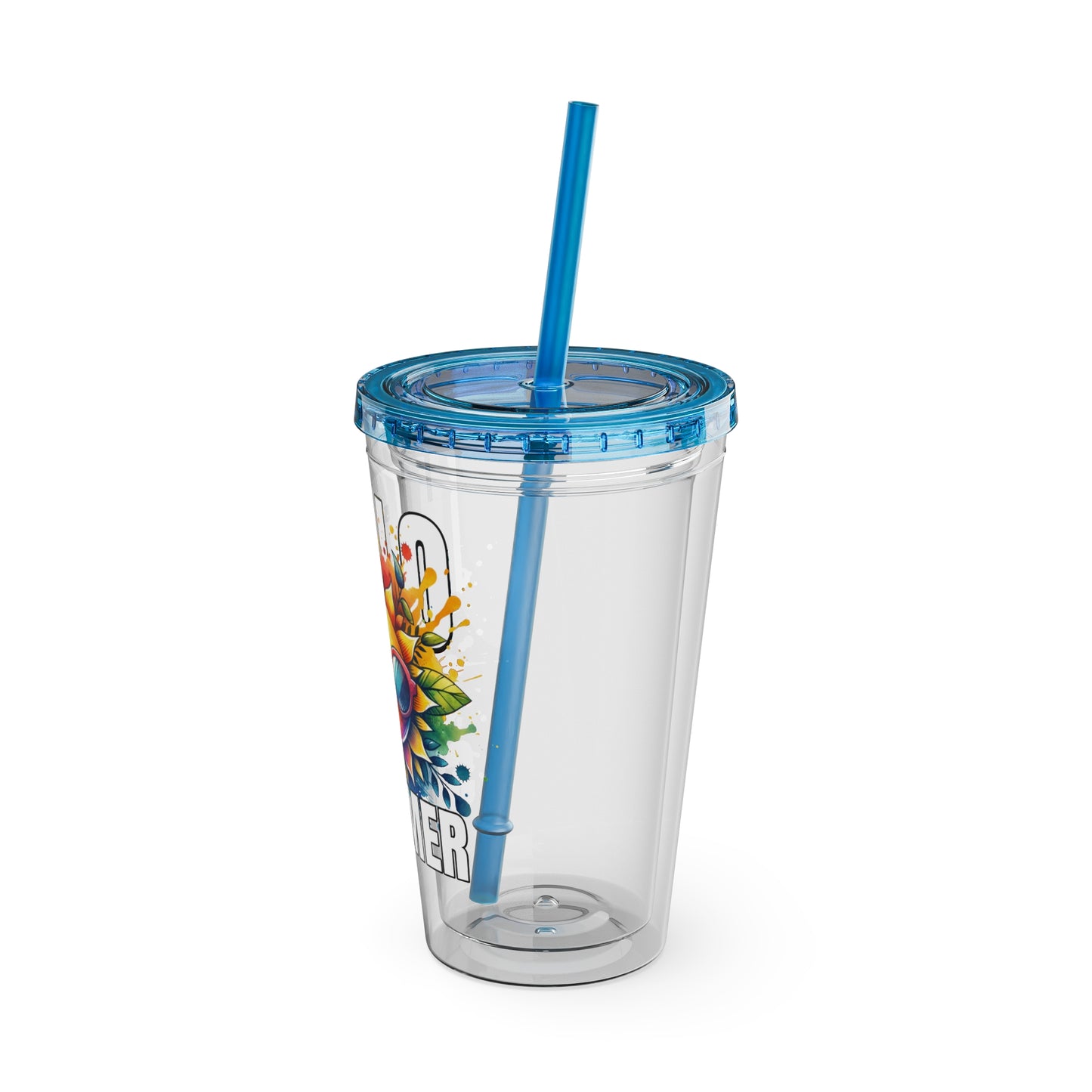 Hello Summer 16oz Insulated Tumbler with Straw