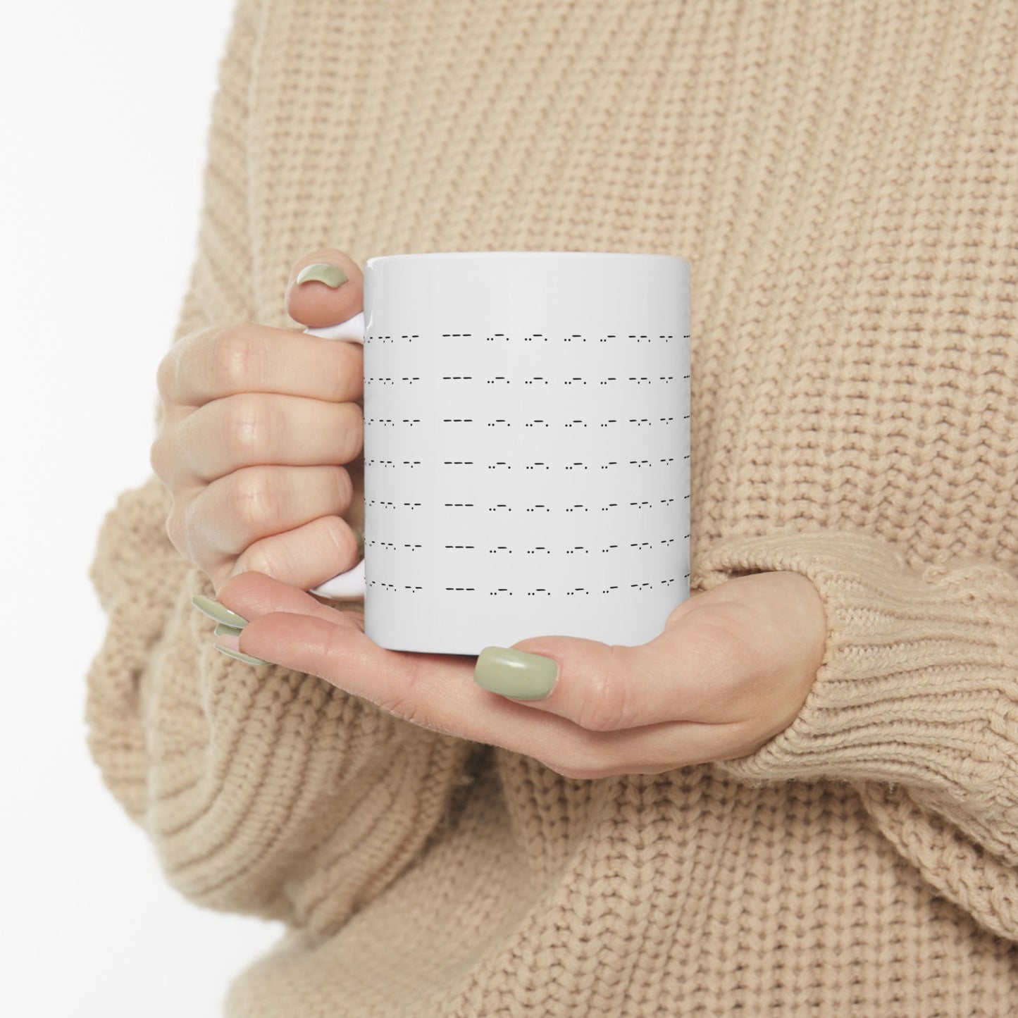 "Tap Tap Nope" Morse Code Ceramic Mug
