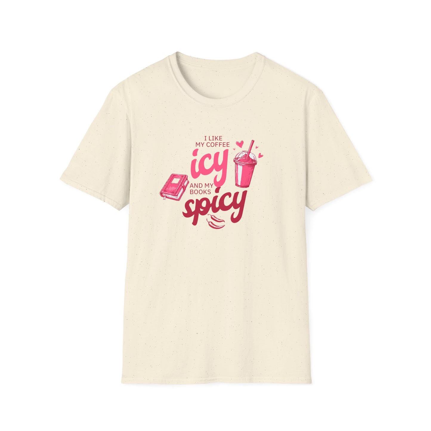 Icy Coffee & Spicy Book Lover Unisex T-Shirt