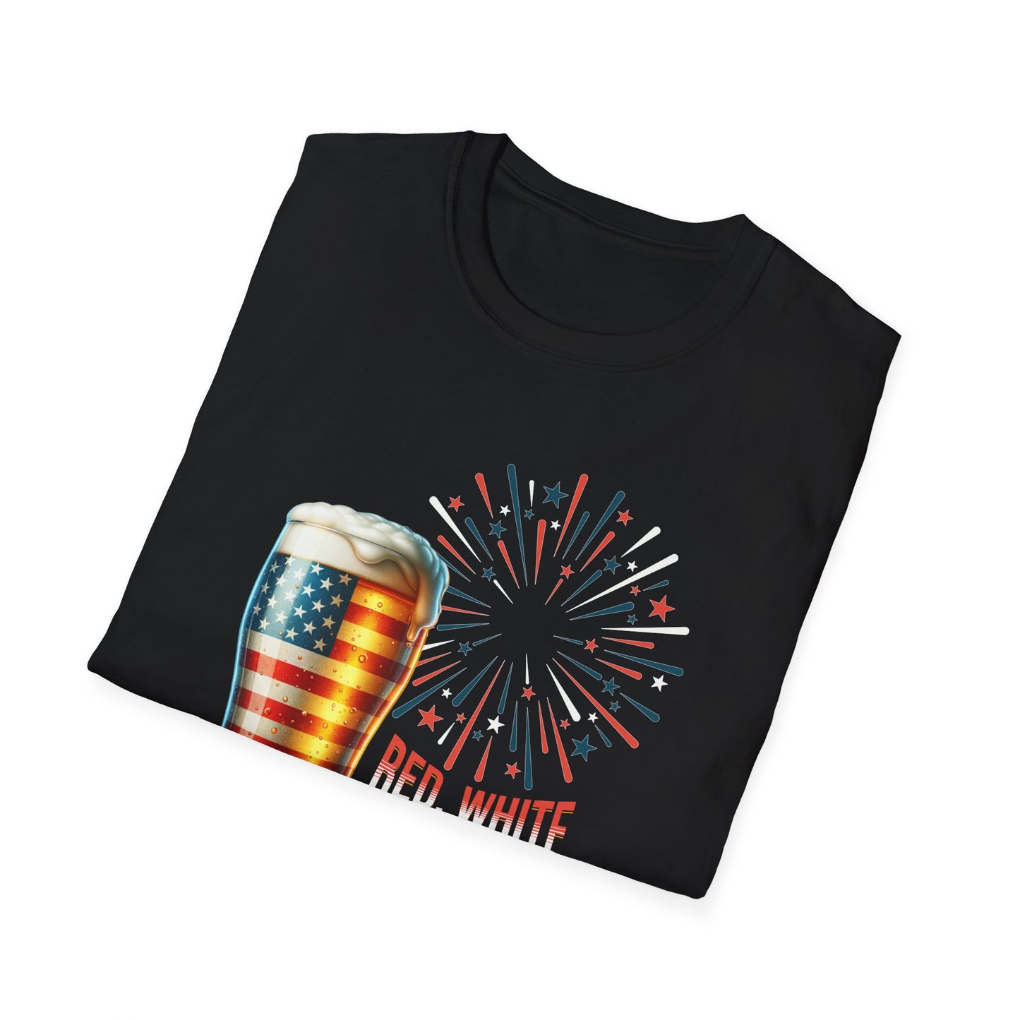 Red, White, & Brew Unisex Graphic T-Shirt