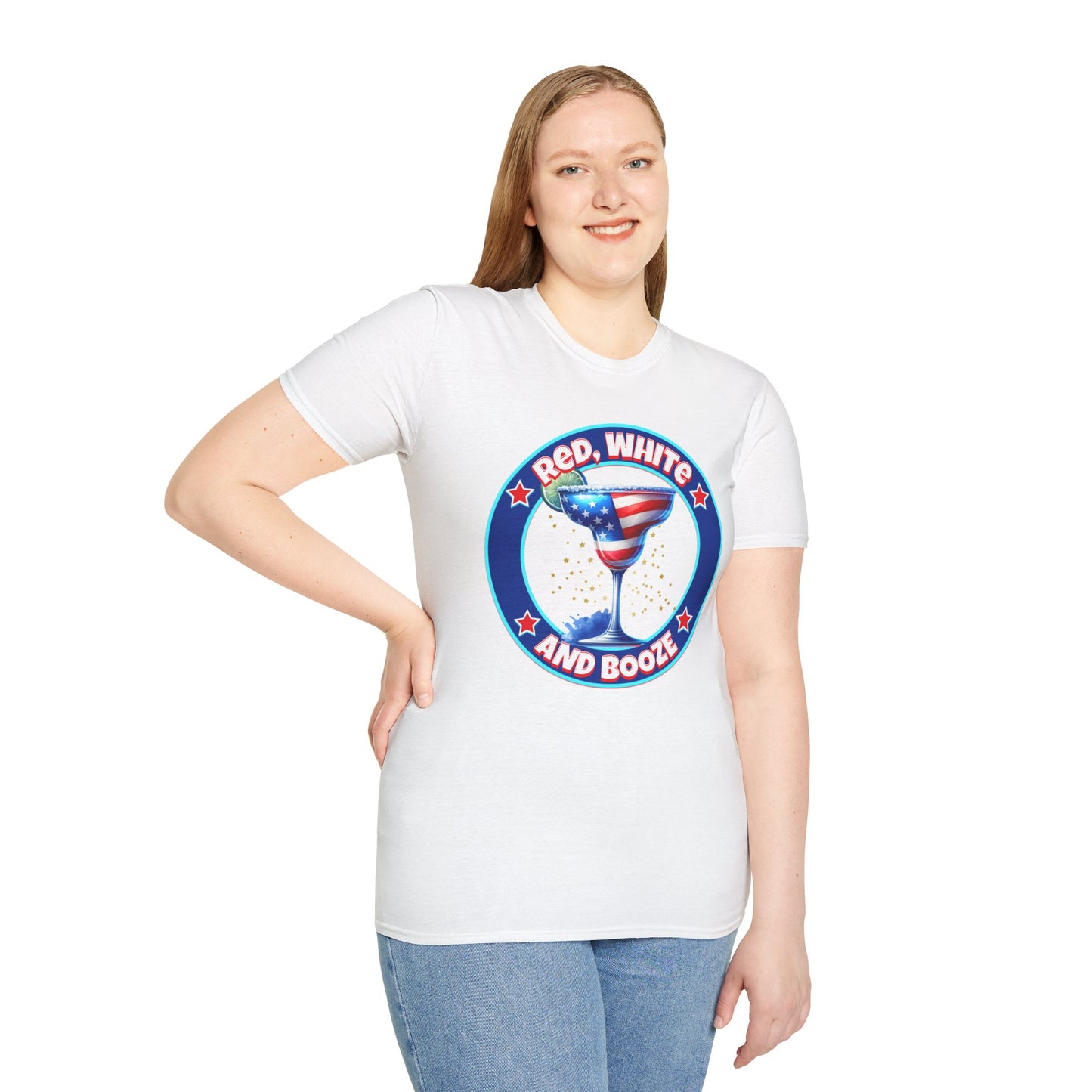 Red, White and Booze Unisex Graphic T-Shirt