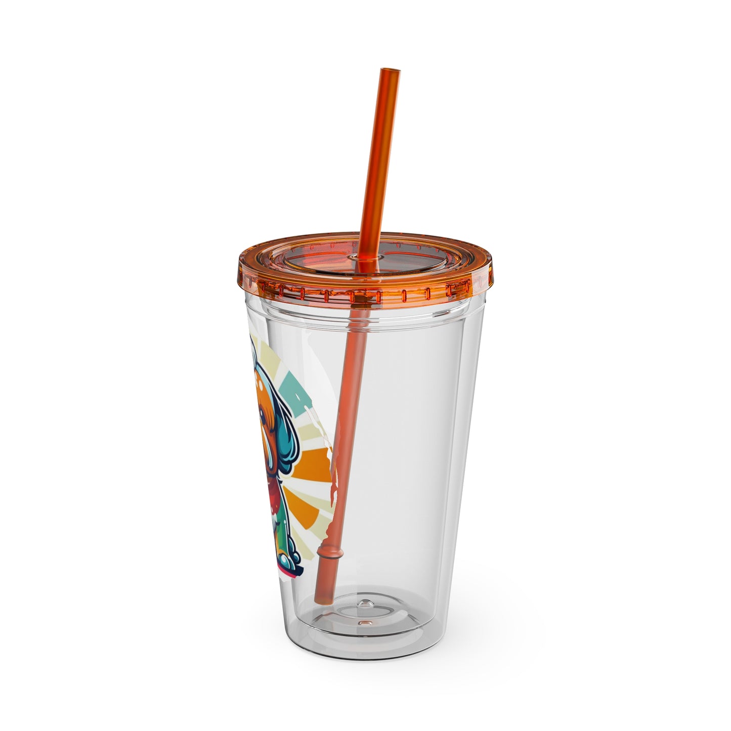 Shih Tzu 16oz. Insulated Tumbler with Straw