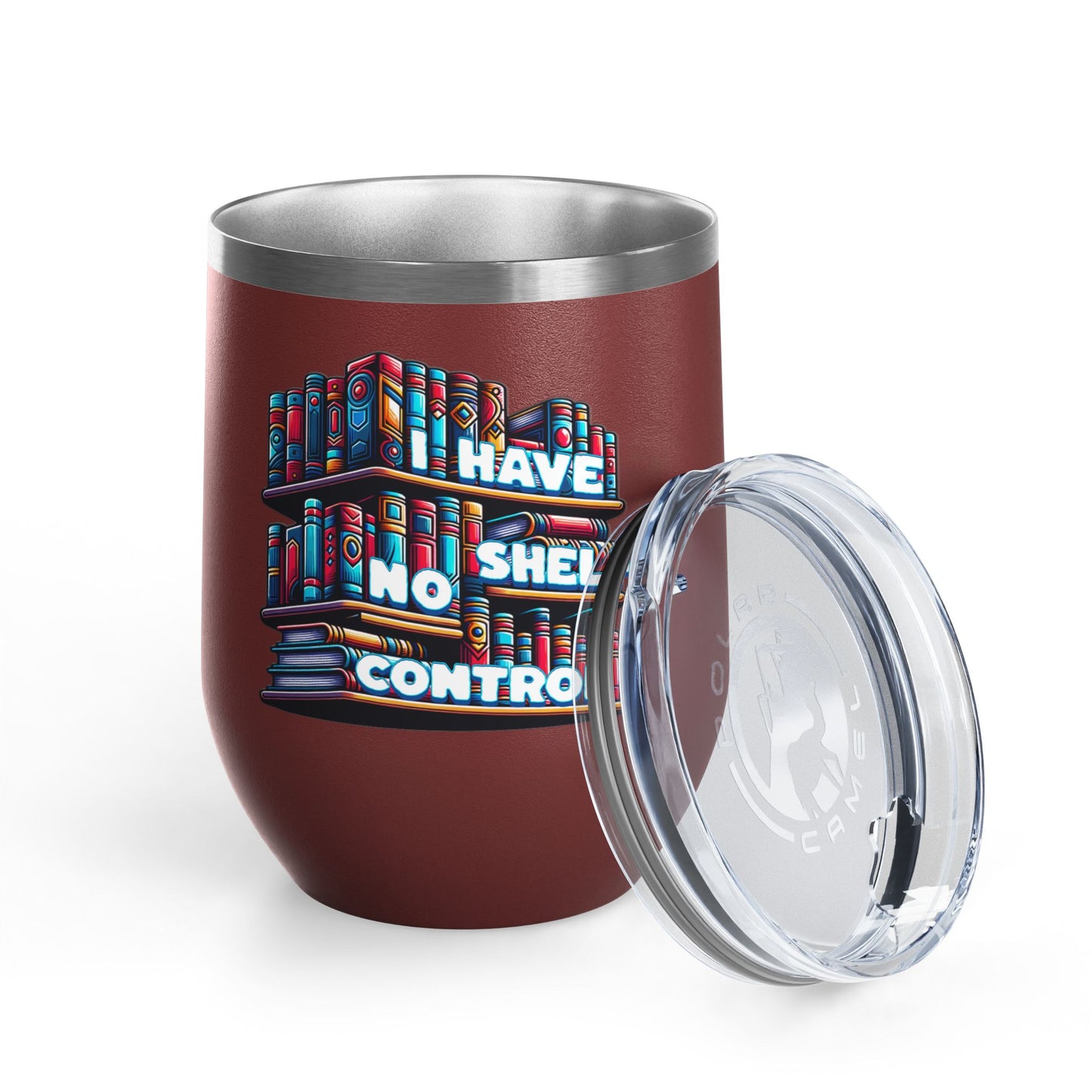 No Shelf Control 12oz Insulated Wine Tumbler