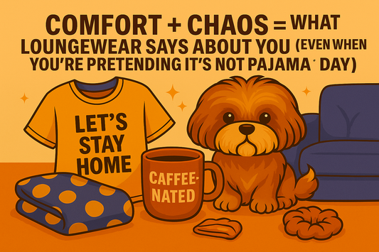 Dual Threads Shih Tzu surrounded by cozy items