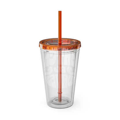 Catch the Waves 16oz Insulated Tumbler with Straw