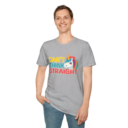 Unicorn Can't Think Straight Unisex Graphic T-Shirt