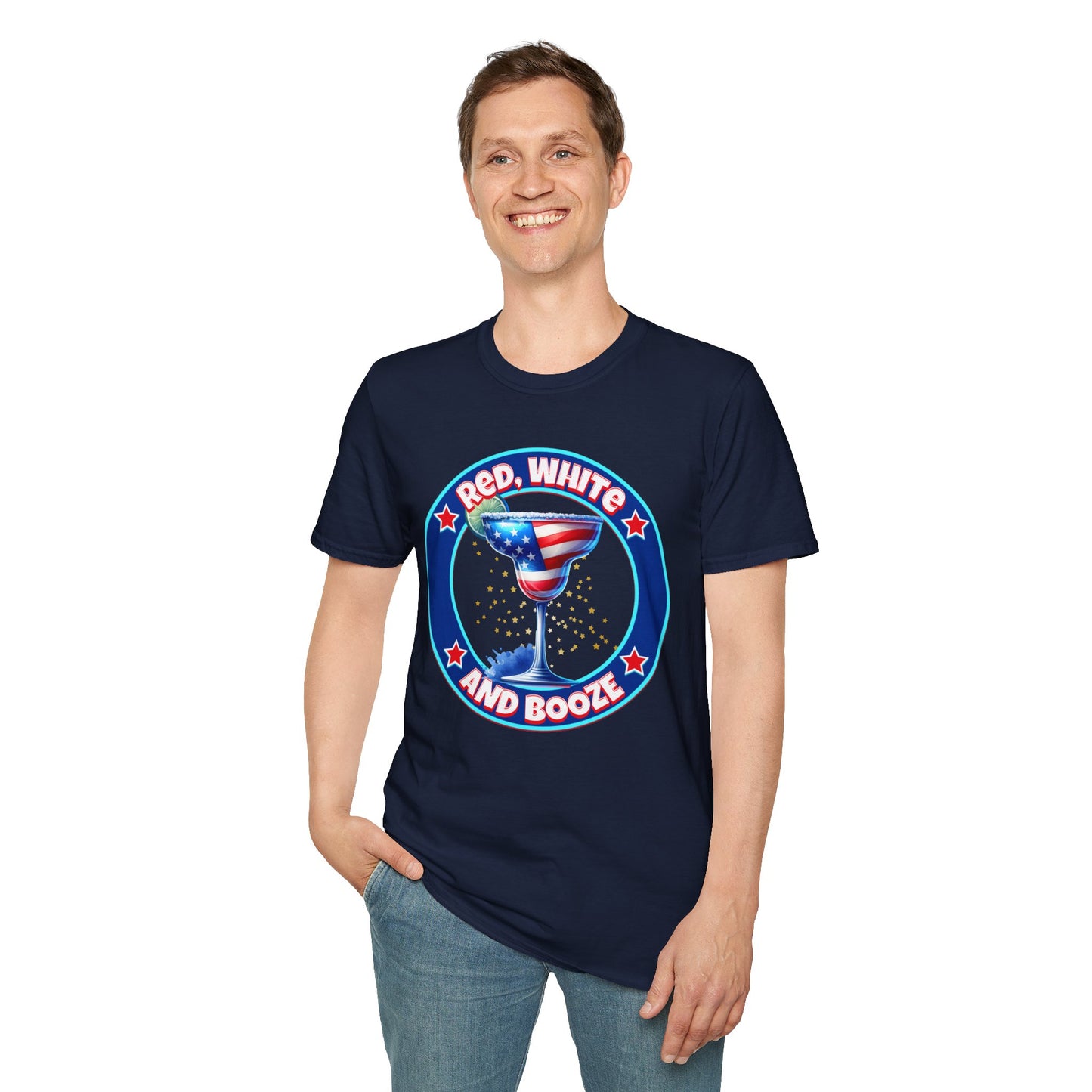 Red, White and Booze Unisex Graphic T-Shirt