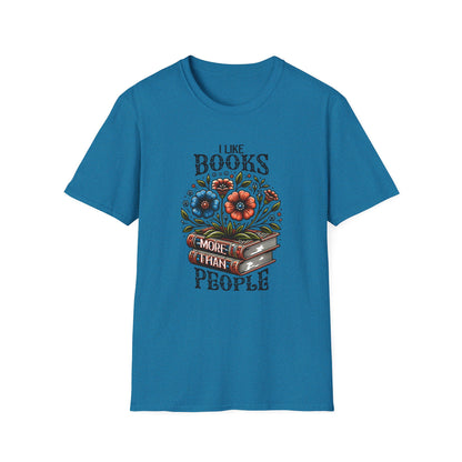 Books More Than People Unisex Graphic T-Shirt