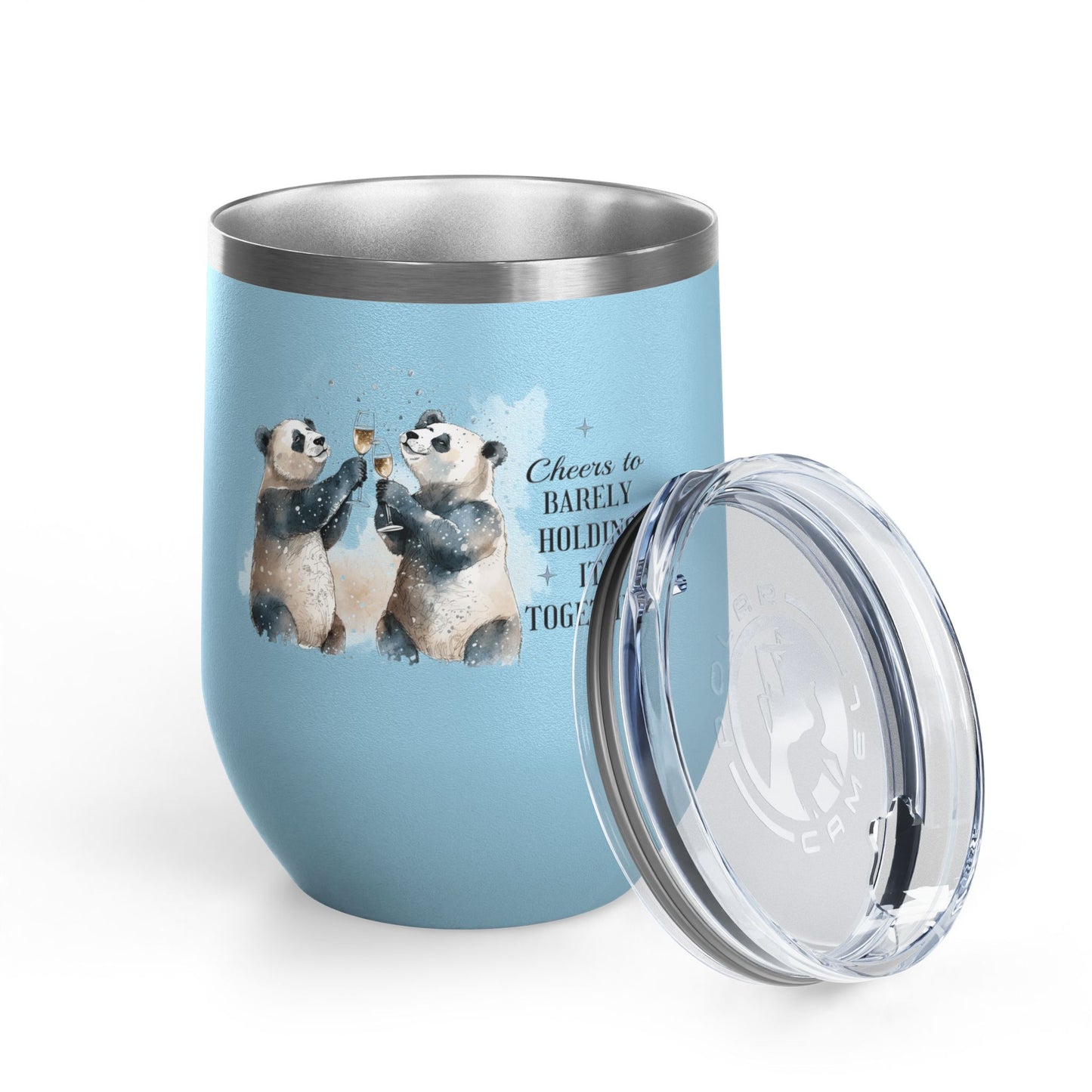 Cheers to Barely Holding It Together 12oz Insulated Wine Tumbler