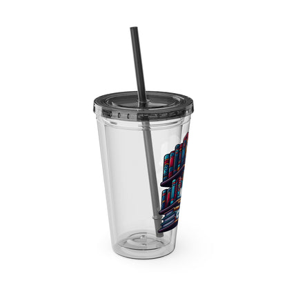 No Shelf Control 16oz Insulated Tumbler with Straw